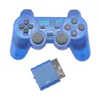 Прозрачный цветной беспроводной контроллер EastVita Blutooth, Вибрационный джойстик, контроллер, геймпад, контроллер для Playstation 2 r40