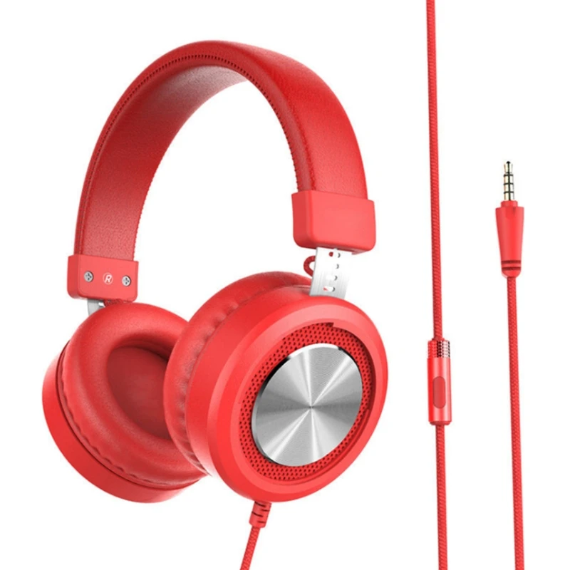 

3.5mm Wired Headphones Business Headset Ultra Comfort for PC Phone K5DB