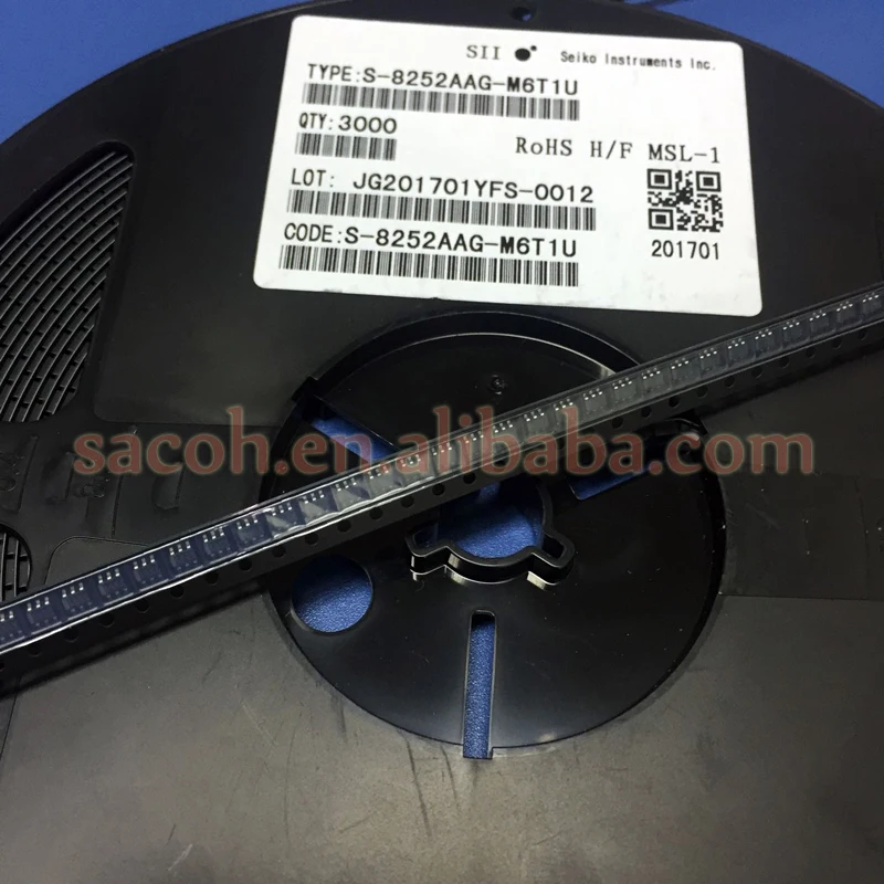 

10PCS/lot New OriginaI S-8252AAG-M6T1U CGG or S-8252AAH-M6T1U CGH or S-8252AAI-M6T1U CGI S-8252 SOT23-6 BATTERY PROTECTION IC