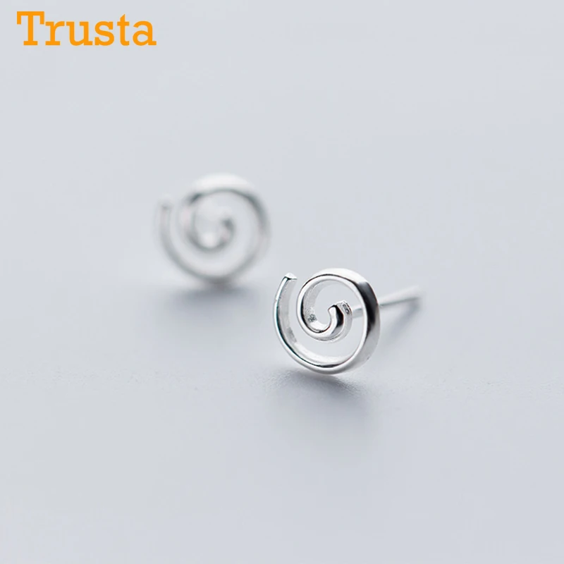 Trusta 100% Стерлинговое Серебро 925 пробы ювелирное изделие модные Крошечные круглые