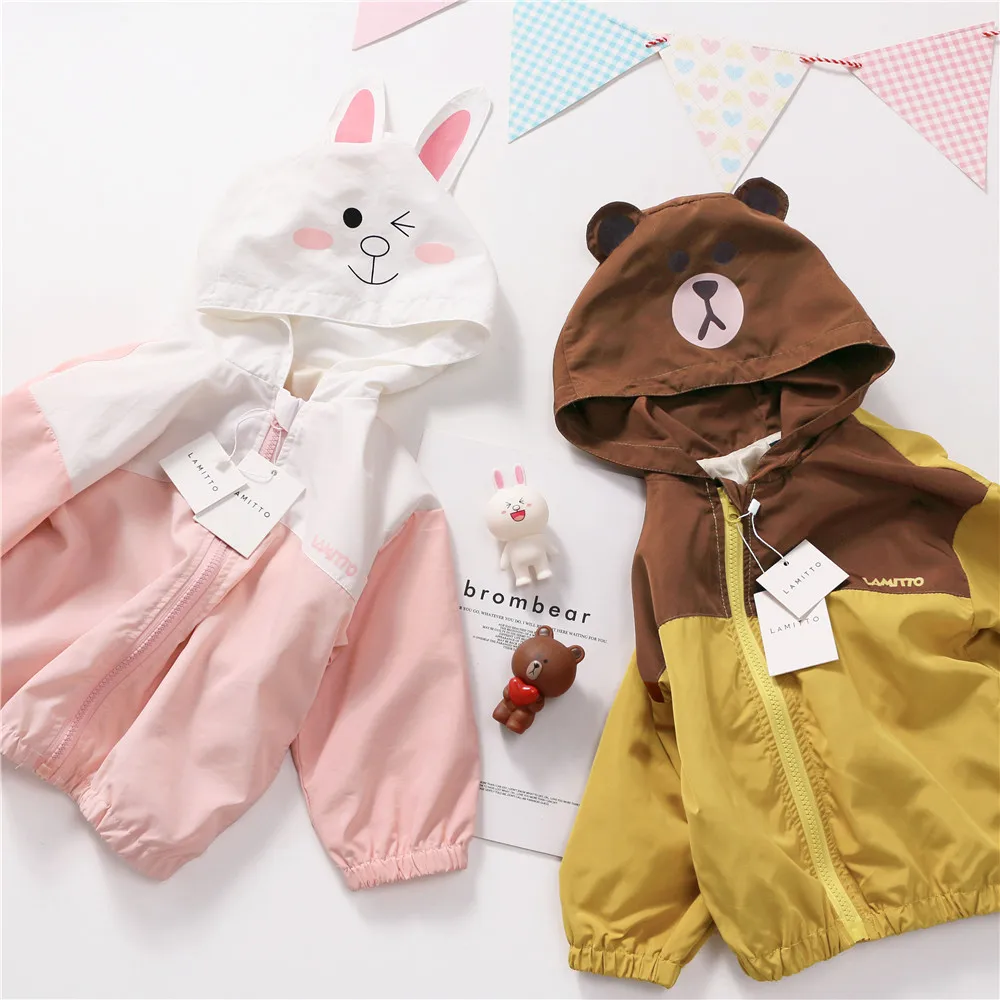 Tonytaobaby Осенняя новая детская одежда креативное пальто с капюшоном для девочек