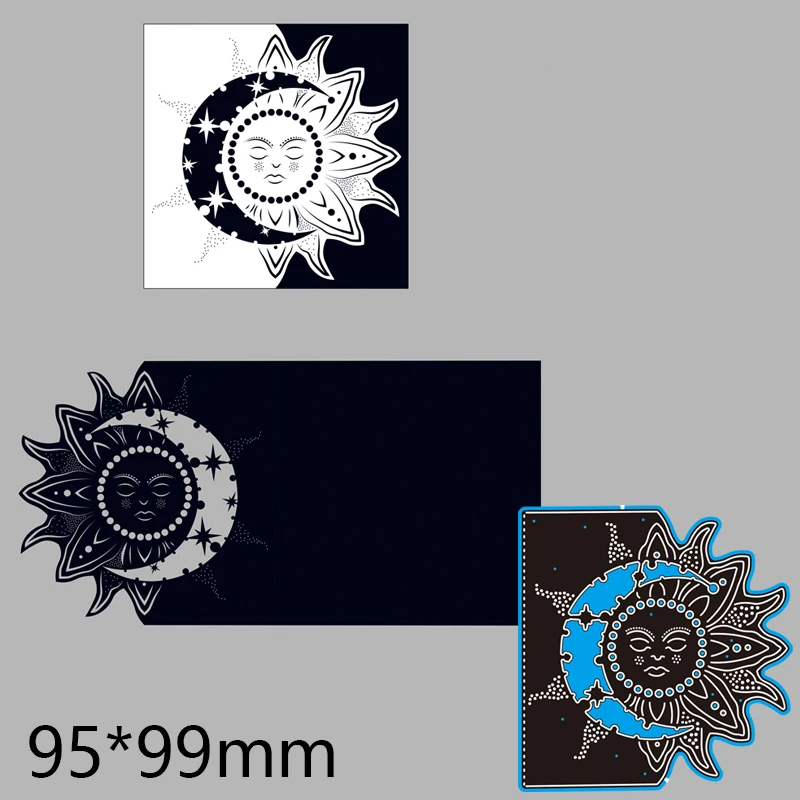 

Металлические Вырубные штампы солнце и луна кружево новый шаблон для украшения бумаги для скрапбукинга тиснение «сделай сам» бумажная кар...