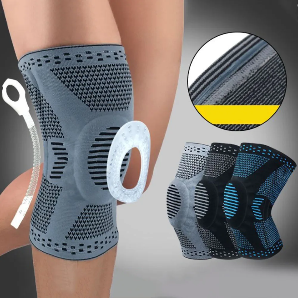 Hot1PCS эластичный наколенник поддержка баскетбола для бега спорт защитный ремень