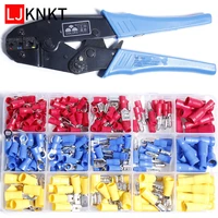 electrical crimped mini pliers wire crimping tools tubular box kit wire stripper crimper terminal 20 10 awg 0 5 6 0mm hs 30j