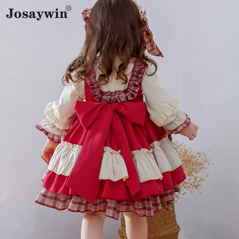 Children Dress for Girls Baby Autumn Long Sleeve Navidad Wedding Dress Girl Ball Gown Lolita Girl Princess Party Vestidos 2022