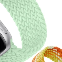 braided solo loop for apple watch band 44mm 40mm 42mm 38mm 44 mm fabric nylon elastic bracelet iwatch serie 3 4 5 se 6 44 strap