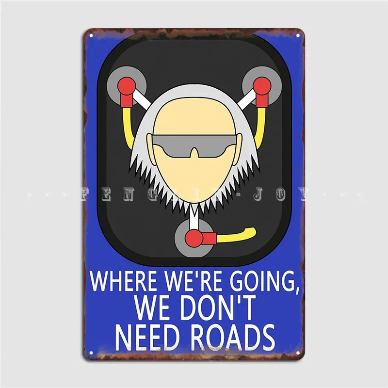 

Doc Brown Back To The Future Metal Sign Plates Cinema Cinema Kitchen Personalized Tin Sign Poster