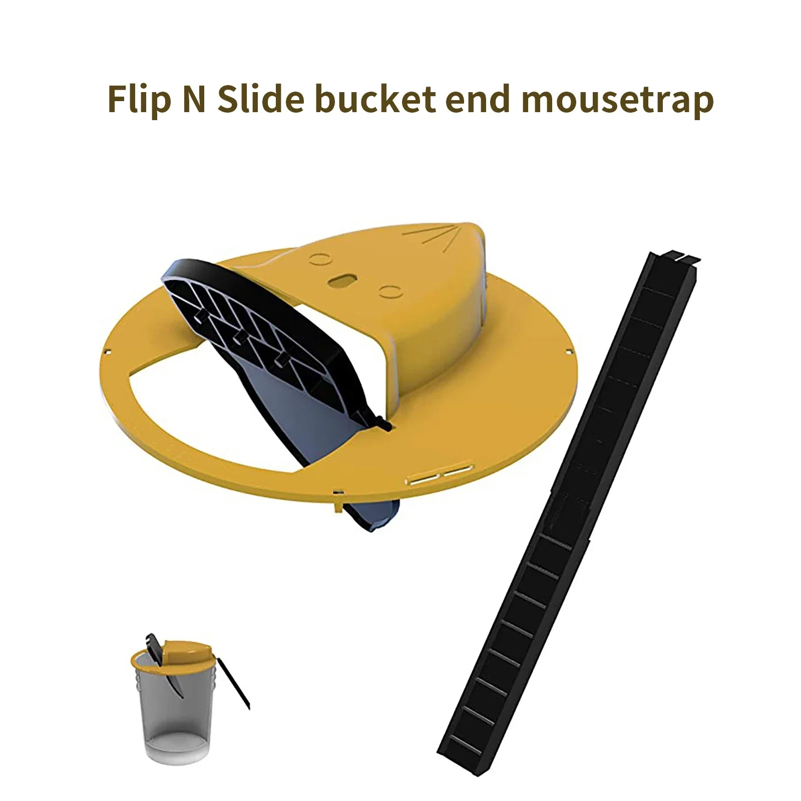 

New Reusable Smart Flip and Slide Bucket Lid Mouse trap Humane Or Lethal Trap Auto Reset Rat Door Style Multi Catch Dropship