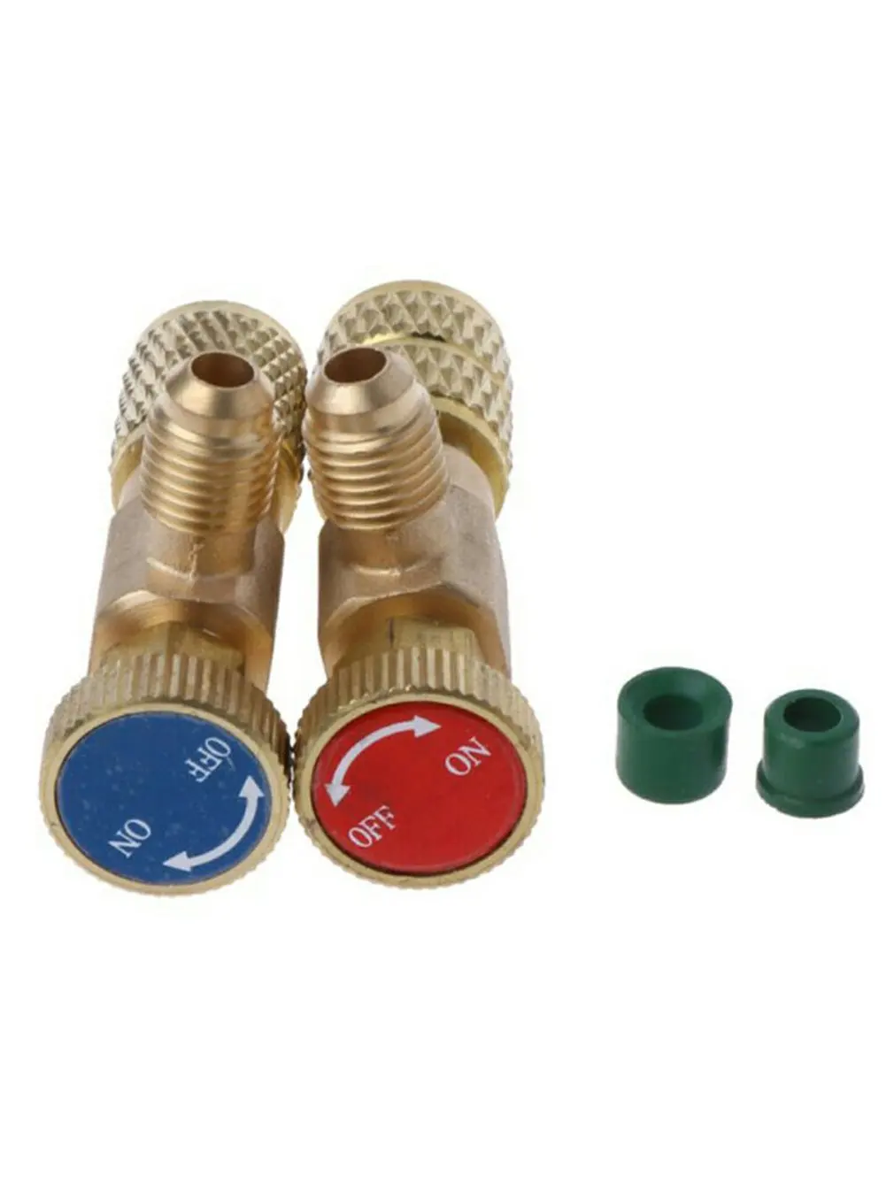 

2pcs Refrigeration Charging Air Conditioning Adapter For R410A R22 1/4" Liquid Safety Valve Hose R22 Copper Adapter
