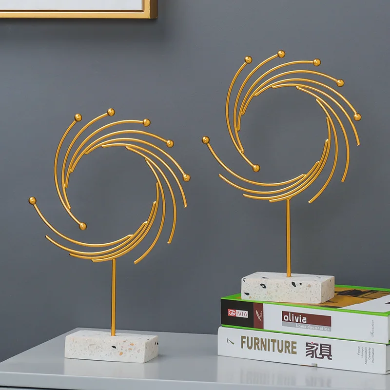 

Homelily Nordic светильник роскошные аксессуары для украшения дома Утюг золотой листовые украшения творческий Гостиная ремесла простой фигурка