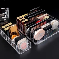 new plastic clear ps make up organizer cosmetic storage box makeup holder display for foundation cases compact powder finishing