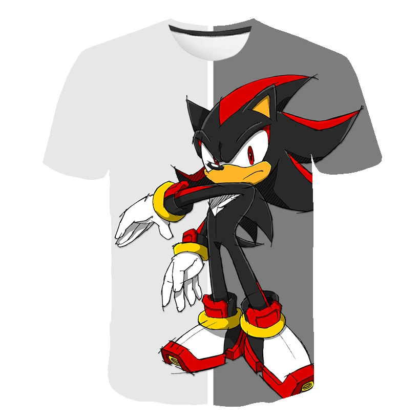 

New Sonic Kids t-shirt 4-14year old 3D T Shirt Boys Fun Girls Cute Kids T Shirt 2021 Summer Kids T Shirt Top full cool