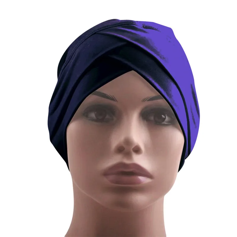 

Wholesale Muslim Inner Hijab Elasticity Solid Under Scarf Islamic Turban Cover Headwrap Bonnet Plain Hijabs turbans for women