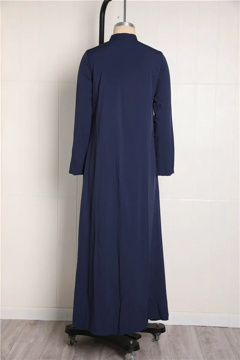 Мусульманские платья абайя размера плюс S 5XL поддельные два предмета женское