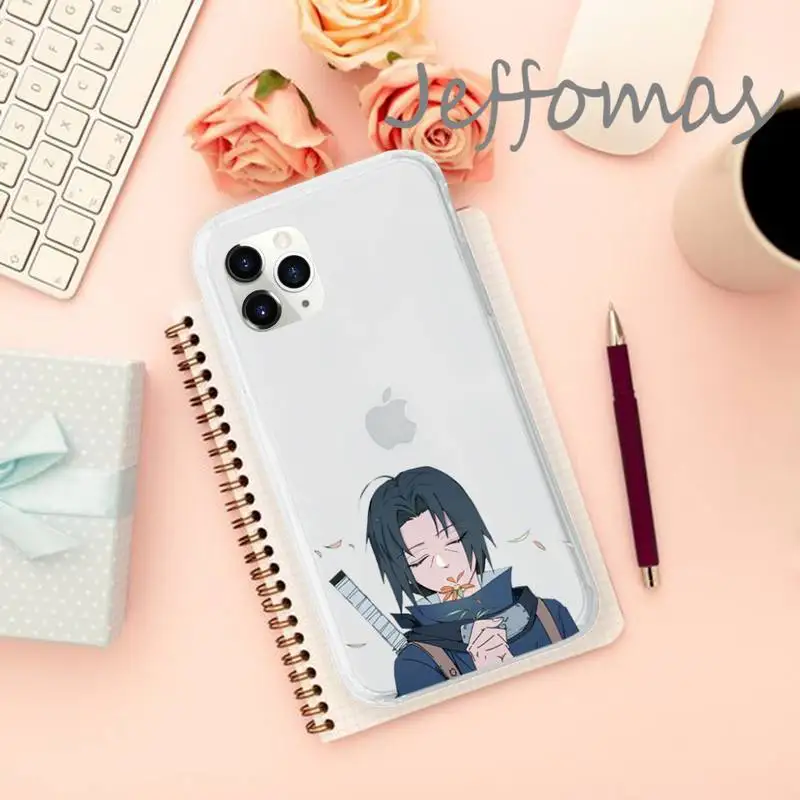 

Anime Naruto Passionate Phone Case Transparent for iPhone 11 12 mini pro XS MAX 8 7 6 6S Plus X 5S SE 2020 XR