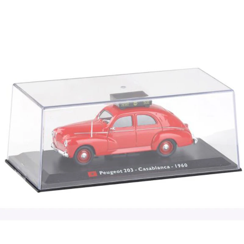Красный цвет 1:43 Масштаб металлический сплав классический Peugeot 203 casablanca 1960 такси