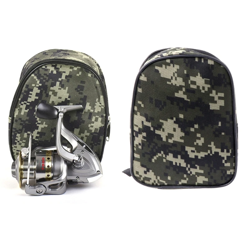 

Camouflage Fishing Reel Mini Bag Pocket Fishing Tackle Pouch Case Outdoor Sports