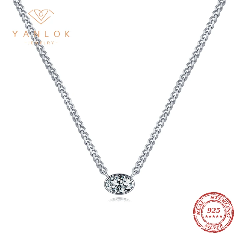 

Цепочка женская из серебра 925 пробы, с фианитом