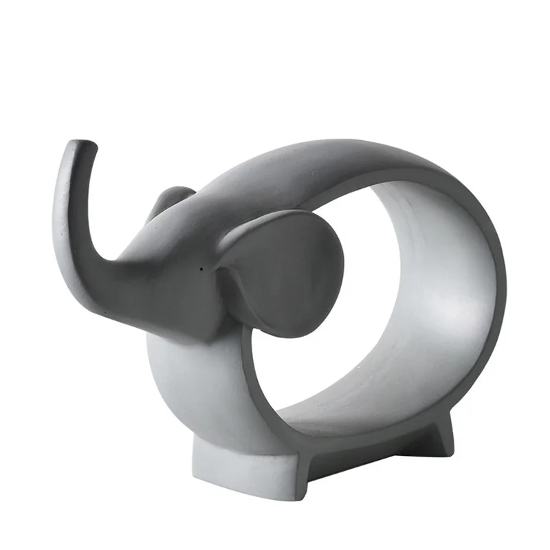 Скандинавский абстрактный слон миниатюрный домашний декор украшение для