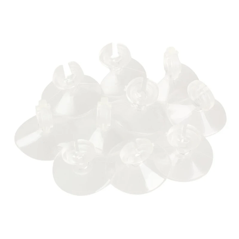 

10 Pieces/set Of Small And Durable Rubber Crystal Clear Aquarium Suction Cups For 4/6mm Air Line Pipe Lead Frame Drop Shipping