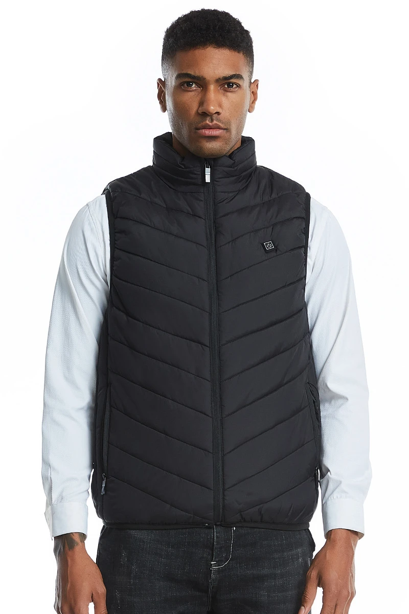 9 зон жилет с подогревом Мужской Электрический USB женский пуховая теплая куртка