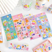 cartoon sweet girl colorful cute stickers mobile phone cup notebook stationery diy decorative stickers scrapbooking removable