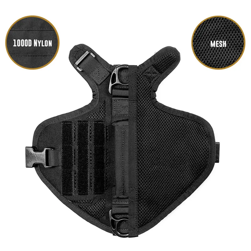 

OneTigris MOLLE Small Sized Dog Vest K9 Harness Small Dog MOLLE Vest + Grab Handle Leash Clips for Service Dog