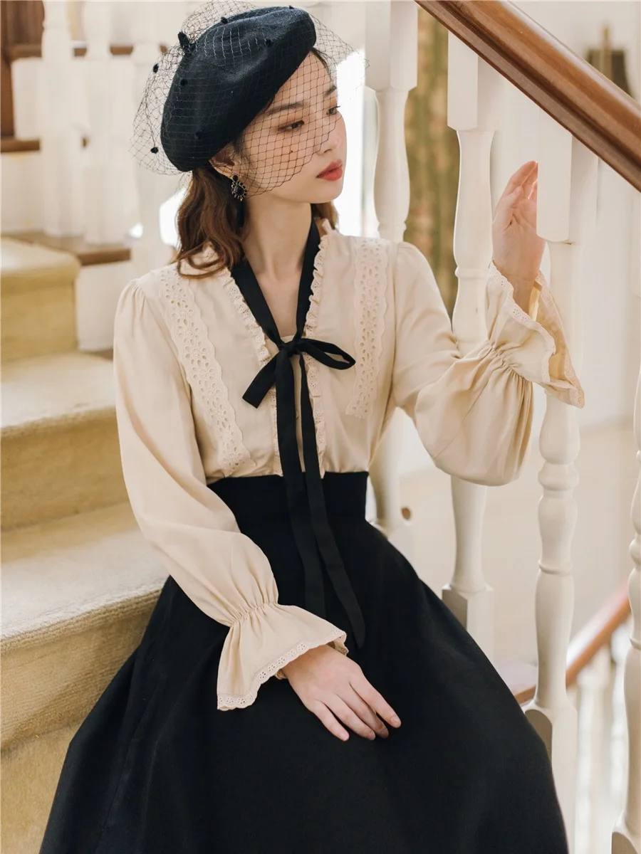 2020 Новая модная женская одежда осень и зима рубашка + юбка Женский комплект 2 шт. |