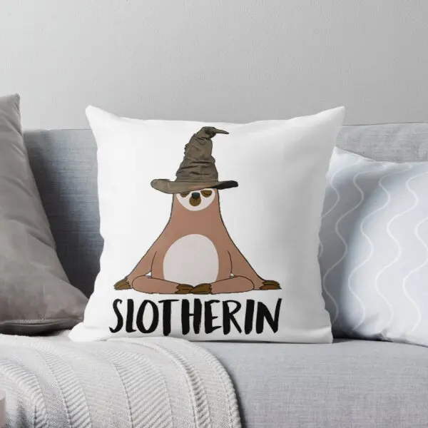 

Slotherin Soft Decorative Throw Pillow Cover Print Pillow Case Waist Cushion Cover Wedding Bed Decor Pillows NOT Included