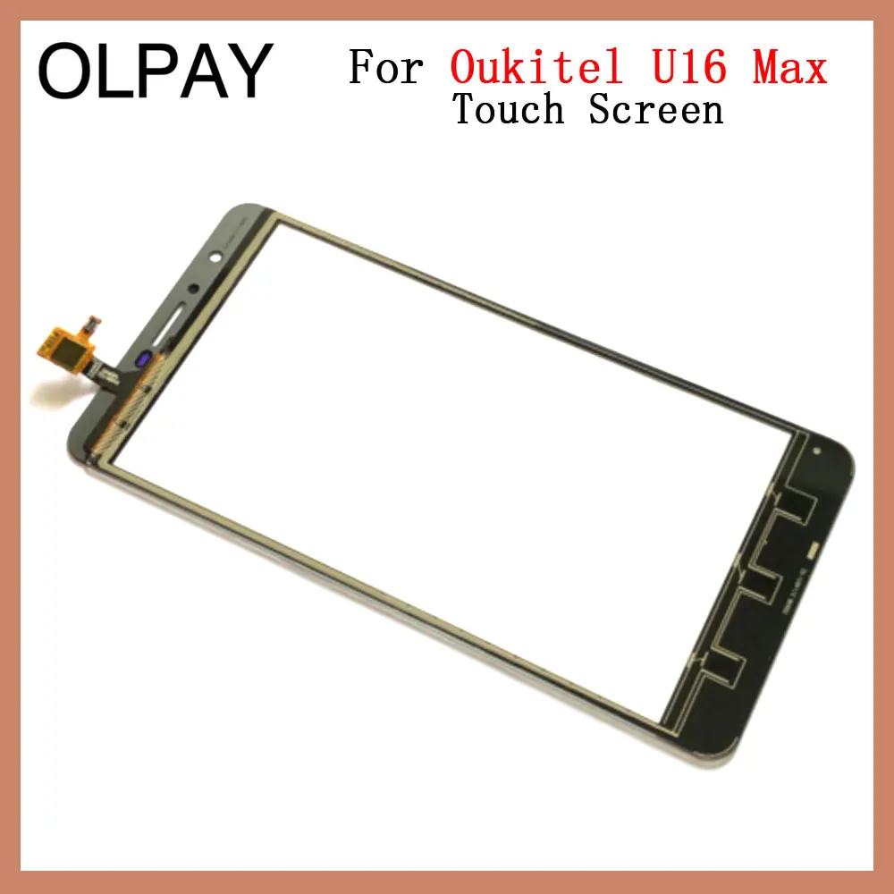 Сенсорная панель для мобильного телефона, переднее стекло для Oukitel U16 Max 6," дюймов, сенсорный экран, дигитайзер, панель, стекло, датчик, запасные части