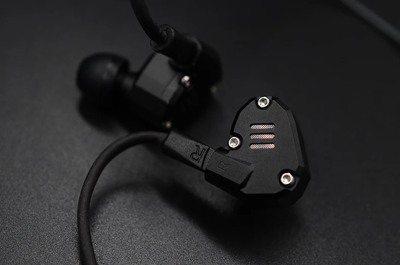 KZ ZS6 серый цвет 2DD+ 2BA гибридные наушники в ухо HIFI DJ Monito спортивные наушники ушные наушники гарнитура Металлические вкладыши KZ AS10