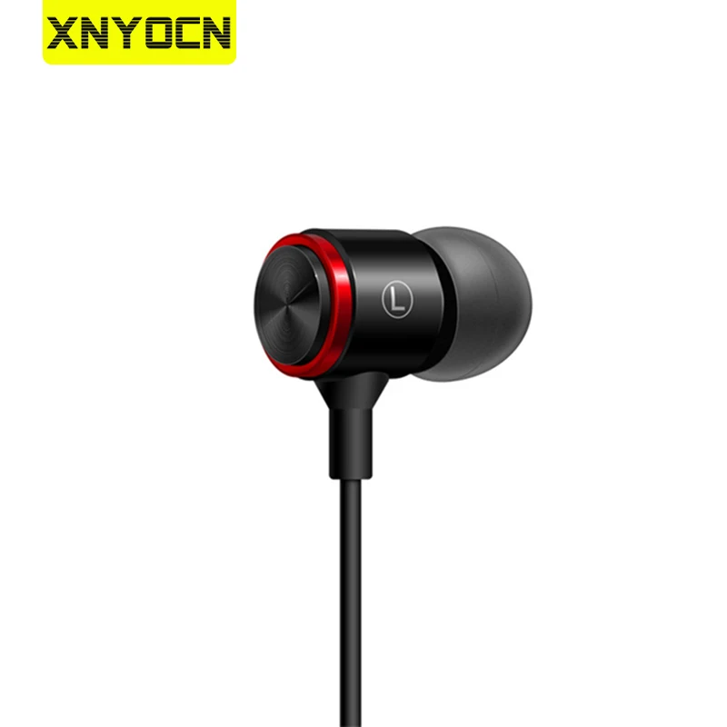 

Xnyocn S320 Stereo Bass Headphone In-Ear 3.5MM Wired Earphones Metal HIFI Headset With Mic For Xiaomi Samsung Huawei Phone
