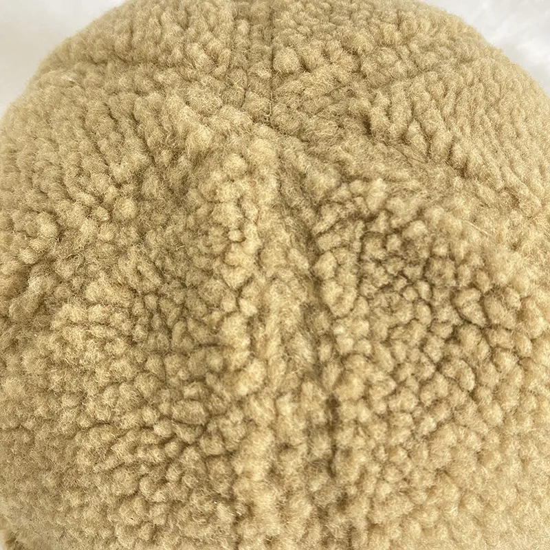 Осенне-зимняя теплая шапка бини унисекс из мягкого хлопка и берберского флиса с