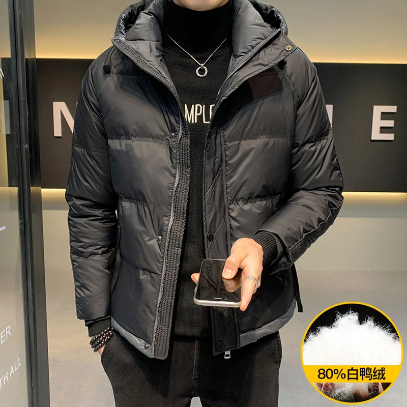 

Men's Parker Business Casual Thicken Warm Jacket Hooded Slim Fit Fashion Trend Large Size Jacket High Quality Top Jacket