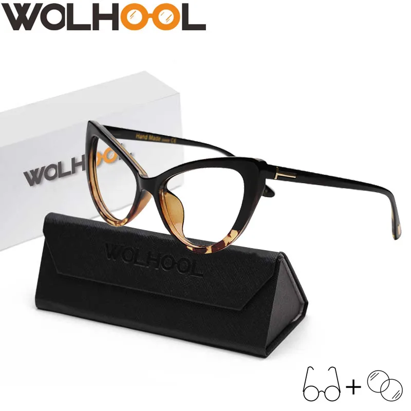 Женские очки кошачий глаз брендовые дизайнерские с диоптрием новинка 2019| |