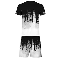 new casual men sportswear clothing summer mens suit fitness suit sports suit short sleeved t shirt shorts 2 piece set