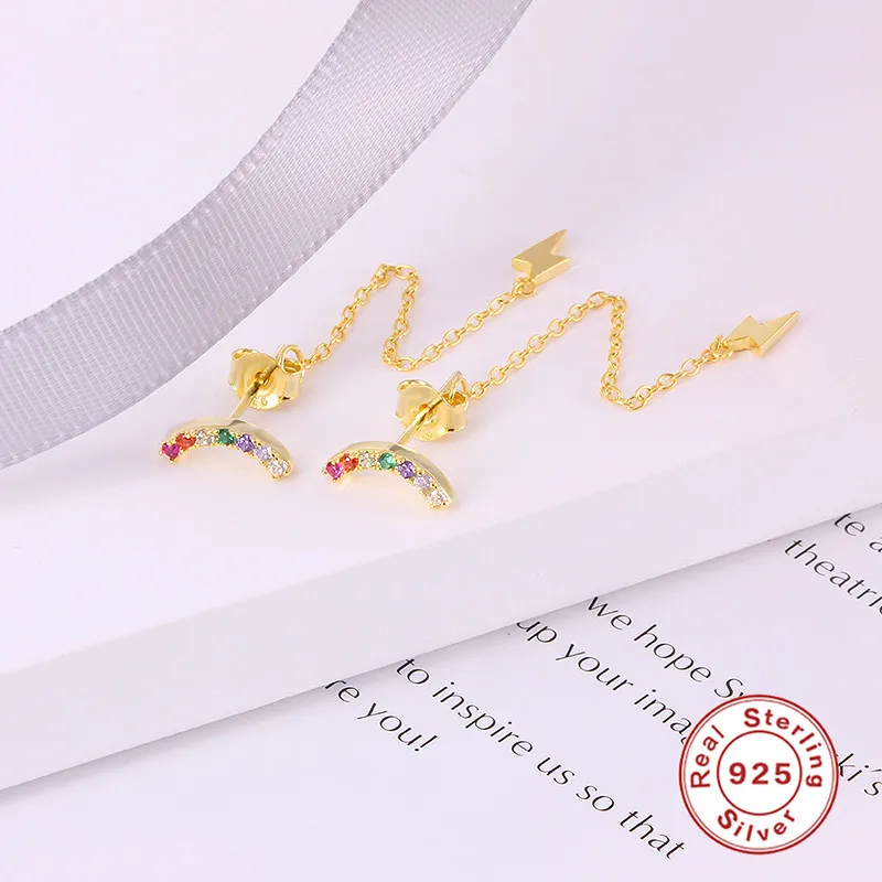 Женские серьги-подвески ROXI корейские серьги с разноцветными радужными