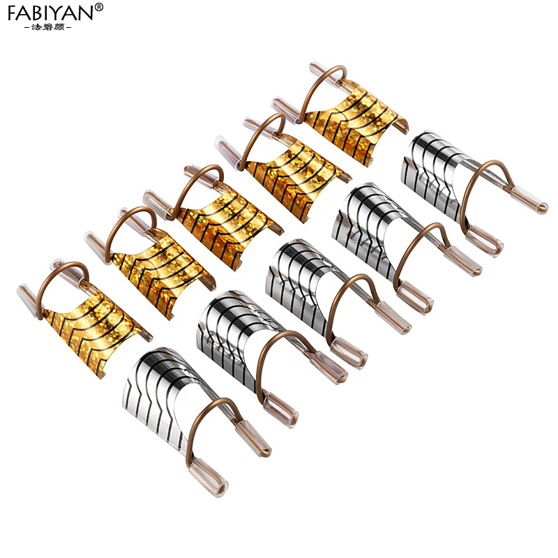 Металлическая форма 5 шт. для дизайна ногтей C изогнутая направляющая выдвижения