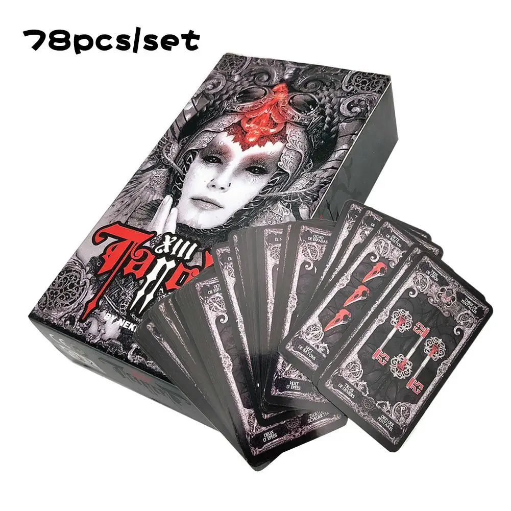 78 шт. карты Таро английский таинственный divination Женская карточная игра колода
