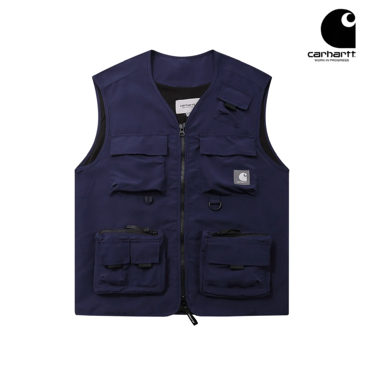 

Pocket Multi-Function Black Waistcoat Wear All-Match V-Neck pull Street Harajuku High-Quality Men's Casual Oversized Jacket