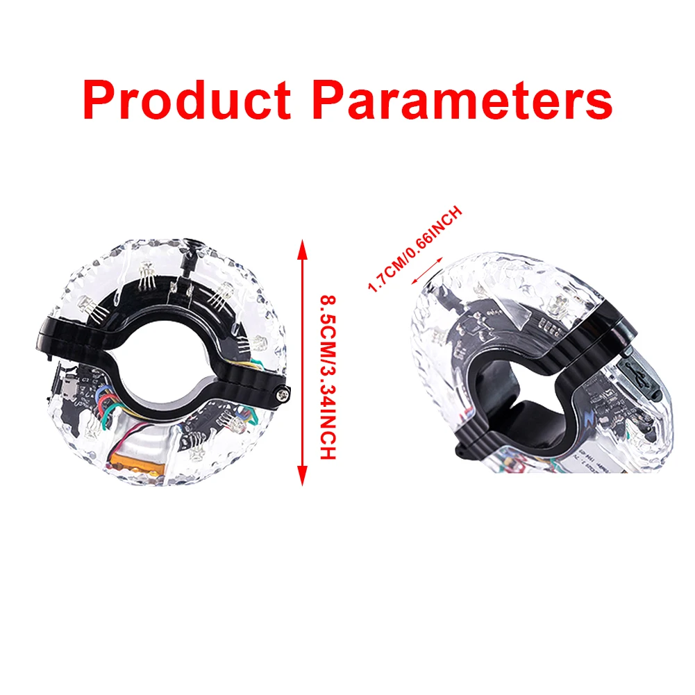 

18 LED Colorful Bicycle Lights Cycling Spoke Wheel Lamp Bike Accessories Children Balance Car Lamp USB Charging Waterproof