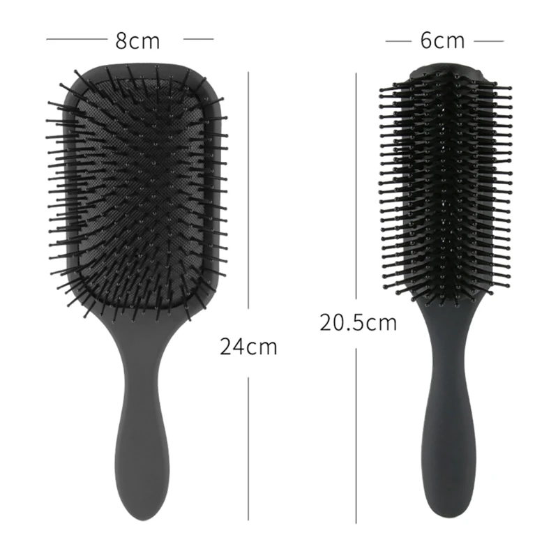 

5Pcs Paddle Hair Brush Detangling Brushes Comb Hairbrush Set for Men Women 652C