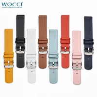 wocci minimalism top grain leather watch bands for men and women quick release replacement bands 18mm 20mm 22mm
