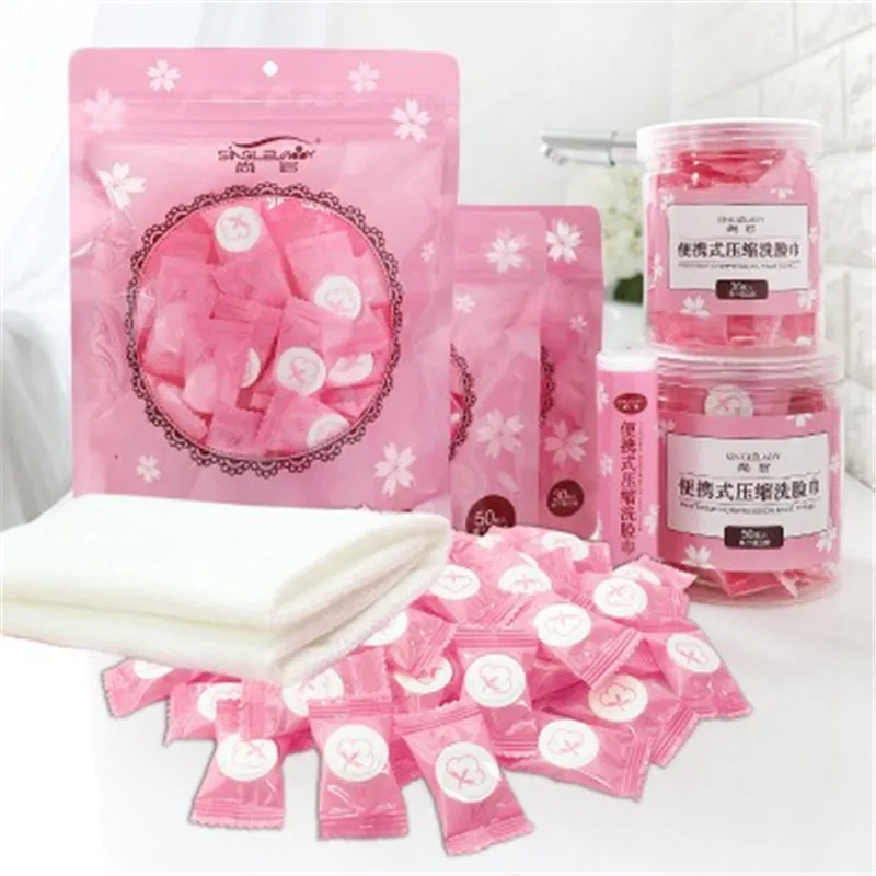 

12 pcs Disposable Pure Cotton Compressed Portable Travel Face Towel Candy Shape Packing Dry Napkin Outdoor Wash Tissue