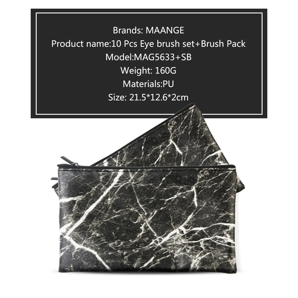 10 шт. набор кистей для макияжа Профессиональные Тени лица подводка глаз Румяна j803