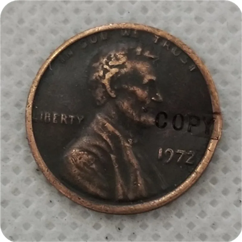 1972 г. Double Die Obverse Lincoln пшеничная цент Пенни КОПИЯ монета | Дом и сад