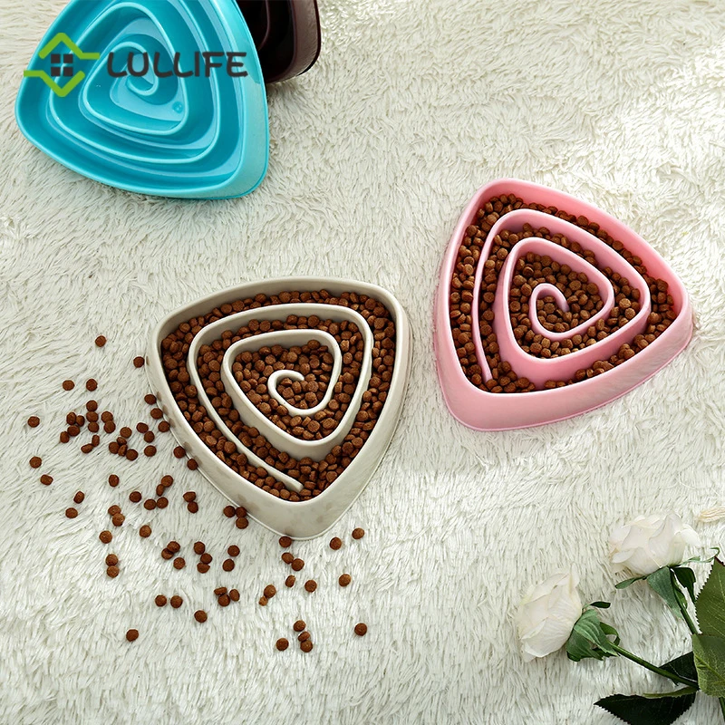 Полипропиленовая миска для домашних животных медленного кормления кошек