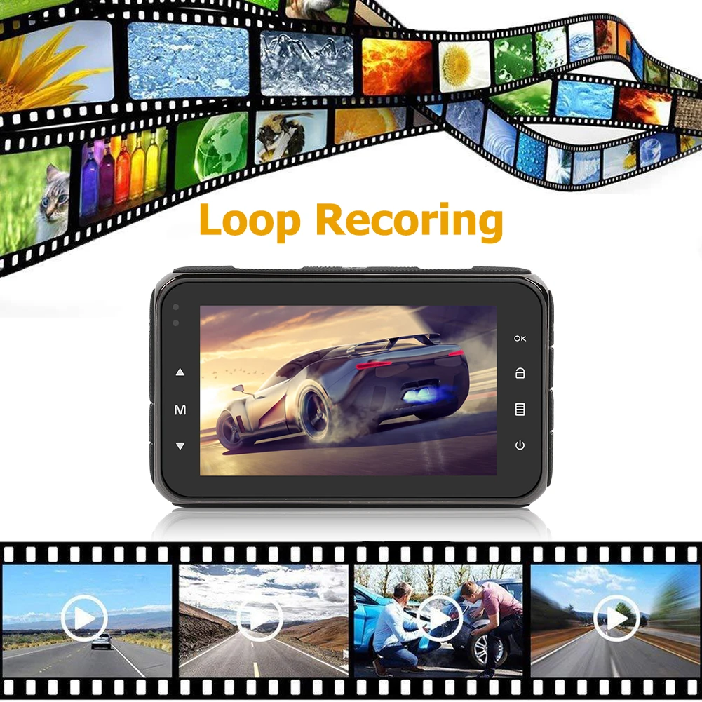 VODOOL X7 3 0 "ips экран Автомобильный видеорегистратор камера Full HD 1080P NTK96658 IMX1243