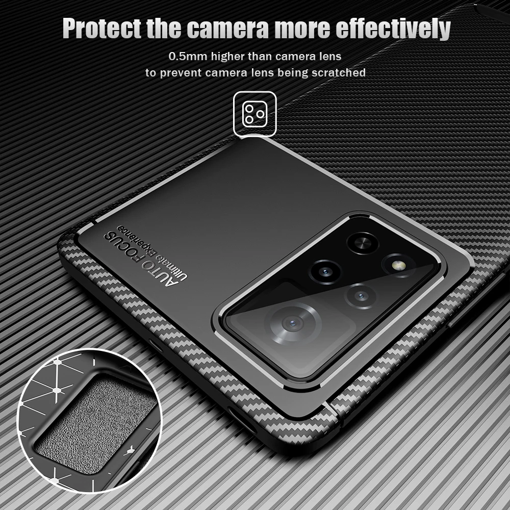 

UFlaxe Soft Phone Case for Honor 20 30 Pro Lite 20i X20 SE Carbon Fiber Texture Shockproof Ultra-thin Cover Honor View40 JK
