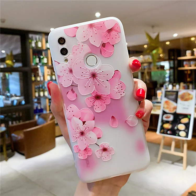 

3D Relief Floral Phone Case For Samsung Galaxy A10 A20 A20E A30 A40 A50 A70 A10 A31 A51 S10 Plus S10E Silicon Cover soft Cases